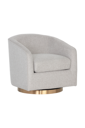 Curved Swivel Lounge Chair | Splendido Hazel