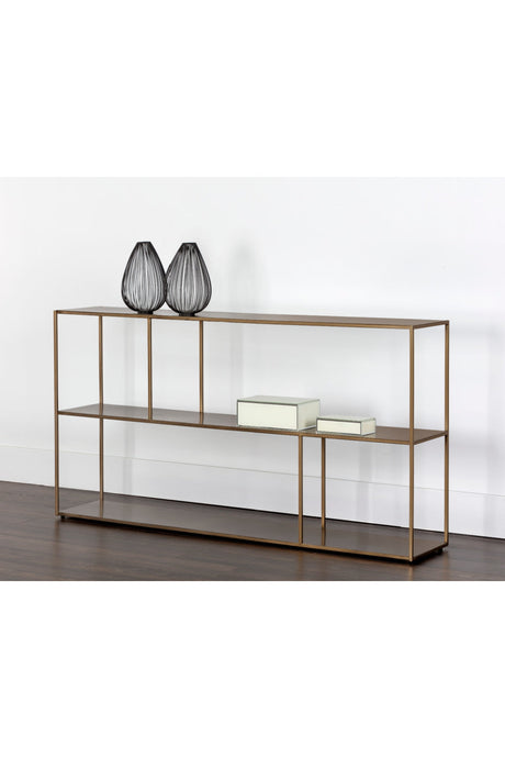 Modern European furniture - Iron Framed Bookcase - www.oroa.com