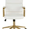 Modern European furniture - Gold Frame Upholstered Office Chair - www.oroa.com