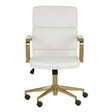 Gold Frame Upholstered Office Chair by Splendido Kleo