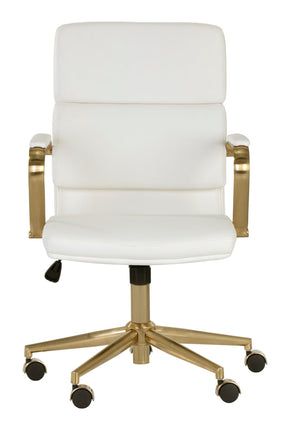 Gold Frame Upholstered Office Chair by Splendido Kleo