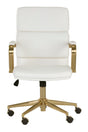 Modern European furniture - Gold Frame Upholstered Office Chair - www.oroa.com