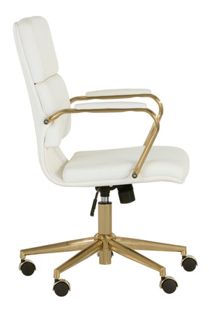 Modern European furniture - Gold Frame Upholstered Office Chair - www.oroa.com