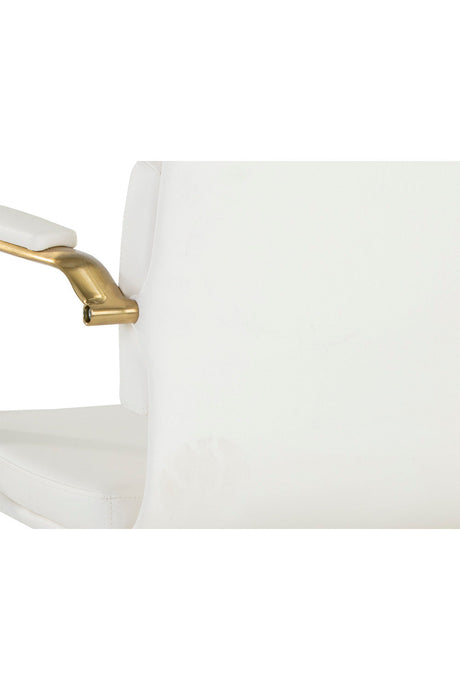 Modern European furniture - Gold Frame Upholstered Office Chair - www.oroa.com