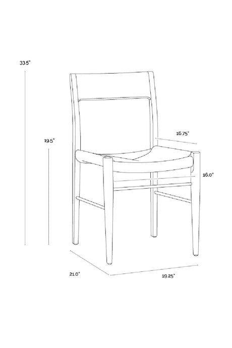 Modern European furniture - Natural Rope Seat Dining Chairs (2) - www.oroa.com