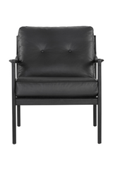 Modern European furniture - Button-Tufted Leather Lounge Chair - www.oroa.com
