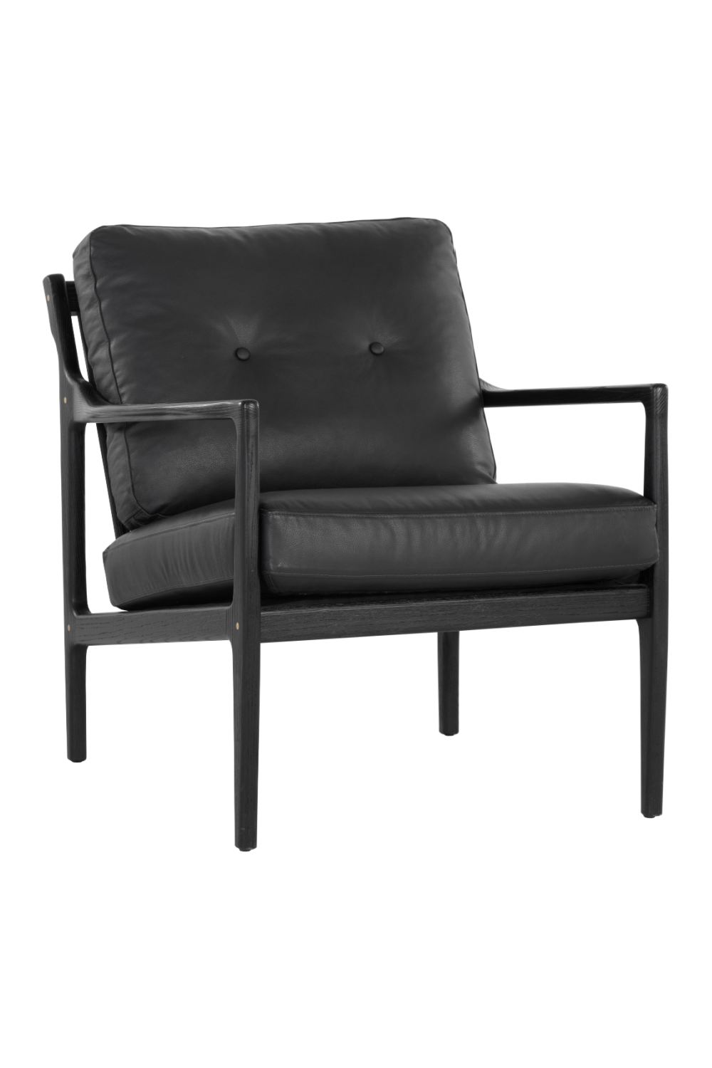 Button-Tufted Leather Lounge Chair | Splendido Gilmore