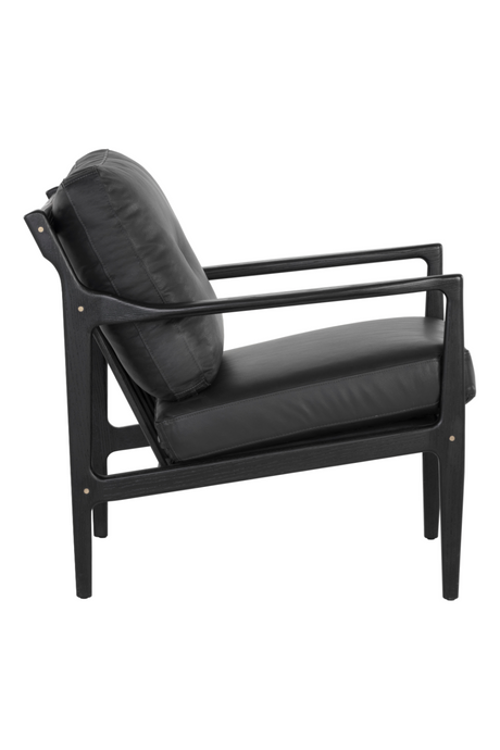 Modern European furniture - Button-Tufted Leather Lounge Chair - www.oroa.com