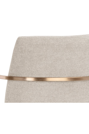   Modern European furniture - Antique Brass Framed Dining Armchair - www.oroa.com | Oroa.com