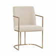 Antique Brass Framed Dining Armchair by Splendido Rayla Dining Chair