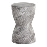 Gray Hourglass Indoor/Outdoor End Table | Splendido Cara