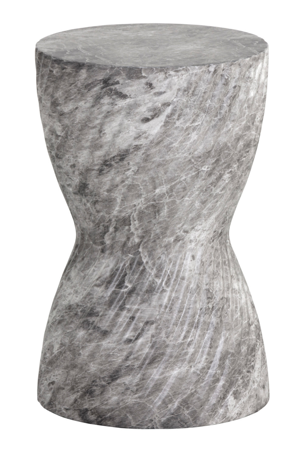 Modern European furniture - Gray Hourglass Indoor/Outdoor End Table - www.oroa.com