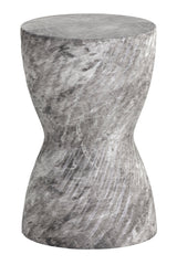 Modern European furniture - Gray Hourglass Indoor/Outdoor End Table - www.oroa.com
