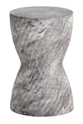 Gray Hourglass Indoor/Outdoor End Table by Splendido Cara Side Table