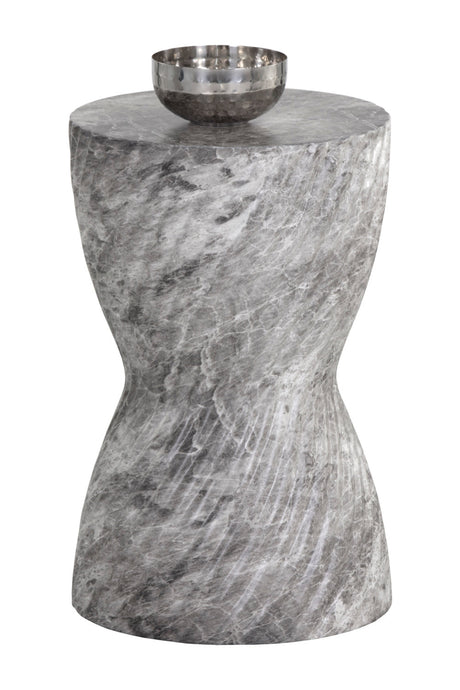 Modern European furniture - Gray Hourglass Indoor/Outdoor End Table - www.oroa.com