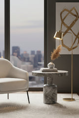 Modern European furniture - Gray Indoor/Outdoor Side Table - www.oroa.com