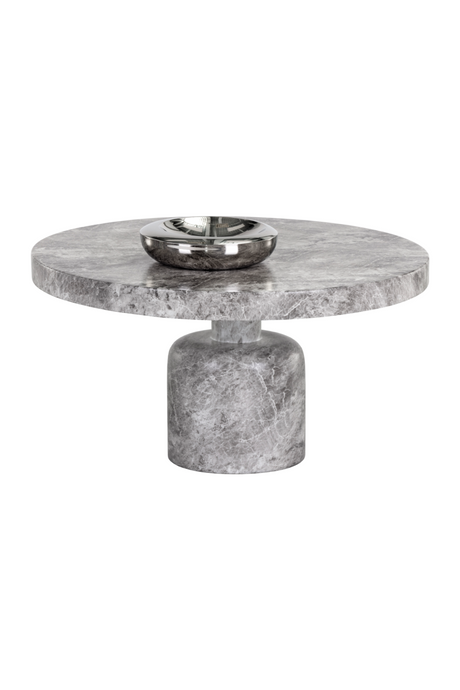 Modern European furniture - Gray Marble-Look Coffee Table - www.oroa.com