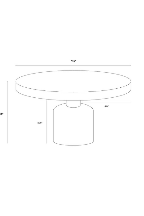 Modern European furniture - Gray Marble-Look Coffee Table - www.oroa.com