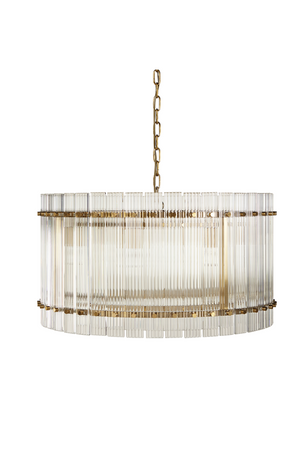 Clear Fluted Glass Chandelier | Splendido Kore | Oroa.com