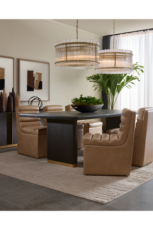 Clear Fluted Glass Chandelier | Splendido Kore | Oroa.com