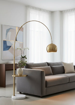 Modern European furniture - Arched Iron Floor Lamp - www.oroa.com