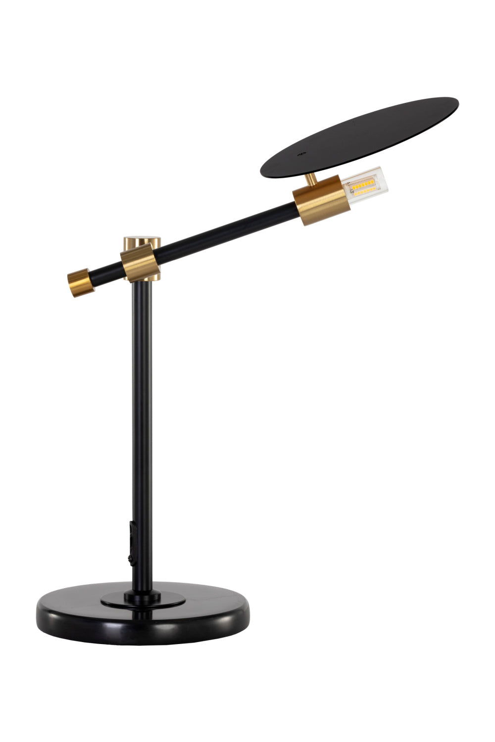 Modern European furniture - Black Disc Table Lamp - www.oroa.com