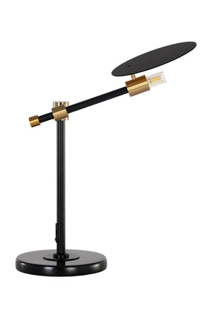 Modern European furniture - Black Disc Table Lamp - www.oroa.com