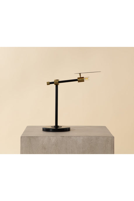 Modern European furniture - Black Disc Table Lamp - www.oroa.com