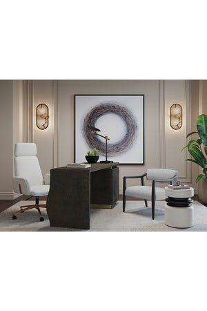 Modern European furniture - Black Disc Table Lamp - www.oroa.com