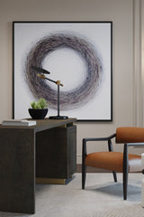Modern European furniture - Black Disc Table Lamp - www.oroa.com
