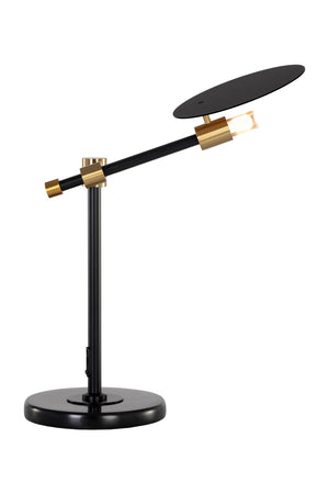 Modern European furniture - Black Disc Table Lamp - www.oroa.com