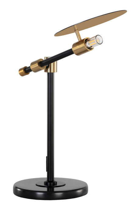 Modern European furniture - Black Disc Table Lamp - www.oroa.com
