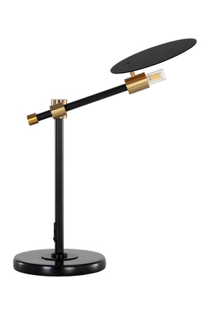 Modern European furniture - Black Disc Table Lamp - www.oroa.com
