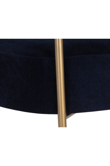 Modern European furniture - Antique Brass Legs Lounge Chair - www.oroa.com