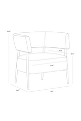Modern European furniture - Antique Brass Legs Lounge Chair - www.oroa.com