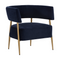 Modern European furniture - Antique Brass Legs Lounge Chair - www.oroa.com
