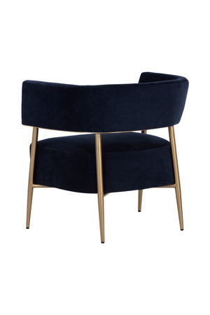 Modern European furniture - Antique Brass Legs Lounge Chair - www.oroa.com