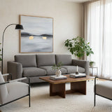 Modern European furniture - Fabric Sofa with Reversible Cushions - www.oroa.com