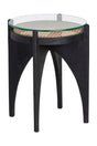 Modern European furniture - Black Wood Base End Table - www.oroa.com