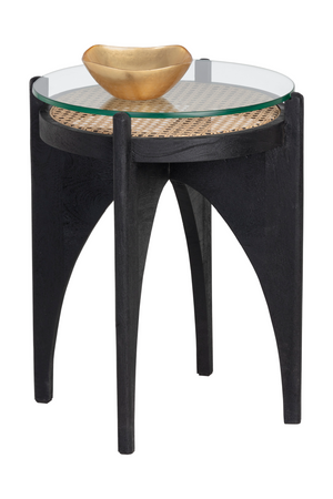 Black Wood Base End Table | Splendido Adora