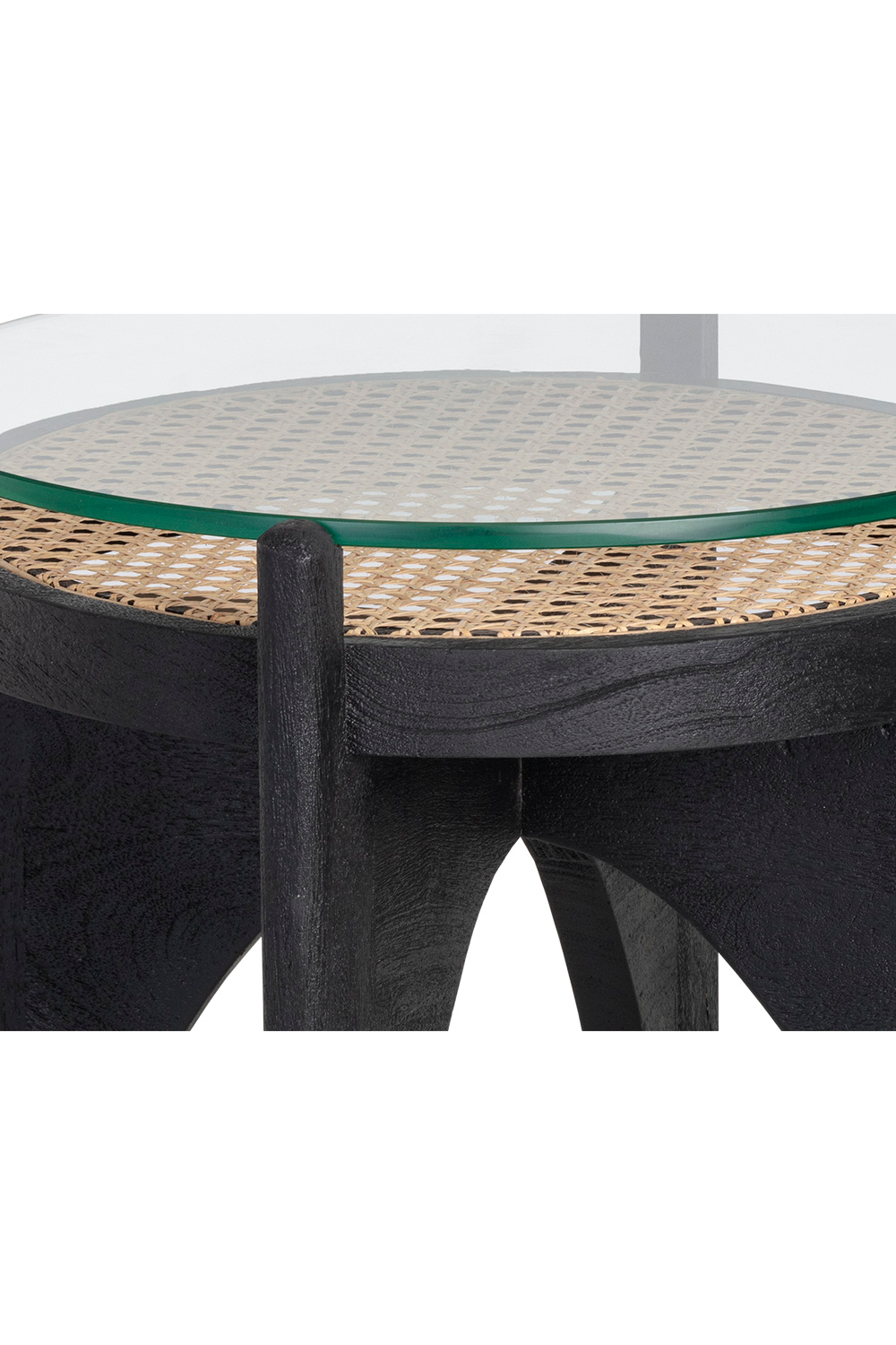 Black Wood Base End Table | Splendido Adora