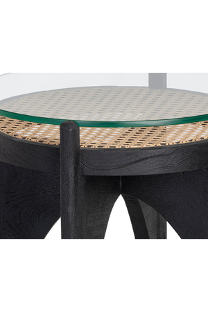 Black Wood Base End Table | Splendido Adora