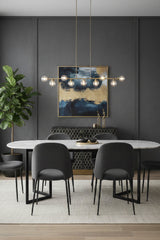 Modern European furniture - Black Iron Honeycomb Pattern Sideboard - www.oroa.com