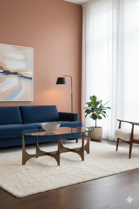 Oval Clear Glass Coffee Table | Splendido Juliane | Oroa.com