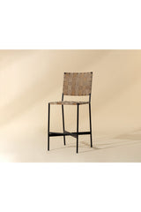 Modern European furniture - Weaved Suede Leather Counter Stool - www.oroa.com