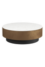 Modern European furniture - Round White Marble Coffee Table - www.oroa.com