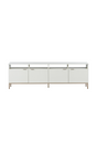 Modern European furniture - Cream Oak 4-Door Modular Cabinet - www.oroa.com