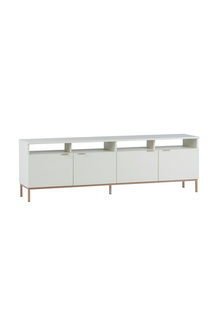 Modern European furniture - Cream Oak 4-Door Modular Cabinet - www.oroa.com