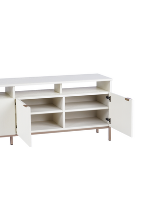 Modern European furniture - Cream Oak 4-Door Modular Cabinet - www.oroa.com
