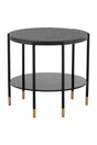 Modern European furniture - Black 2-Layer Indoor/Outdoor Side Table - www.oroa.com
